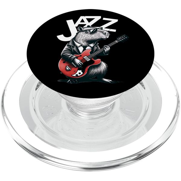Cool Jazz Capybara PopSockets PopGrip for MagSafe