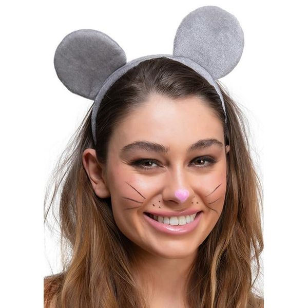 Struts Grey Mouse Ears on Headband
