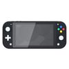eXtremeRate Soft Touch Black DIY Replacement Shell for Nintendo Switch Lite, NSL Handheld Controller Housing w/Screen Protector, Custom Case Cover for Nintendo Switch Lite