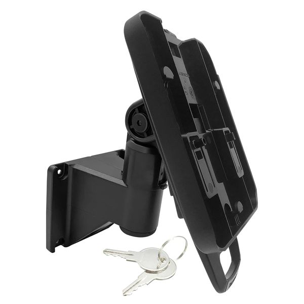 ENS Tailwind Ingenico ISC 250 7" Latch and Lock Wall Mount Terminal Stand, Black