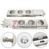 30" Stainless Steel Mud Flap Hanger w/ Light Cutouts Spring Loaded 2 1/2 Pattern
