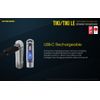 NITECORE TIKI 300 Lumen Keychain Flashlight UV/High CRI LED + USB-C Cable