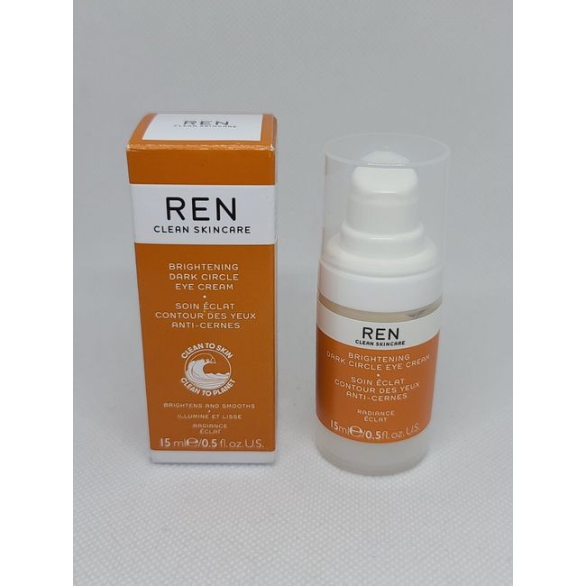 REN Clean Skincare Brightening Dark Circle Eye Cream ● 0.5 fl oz