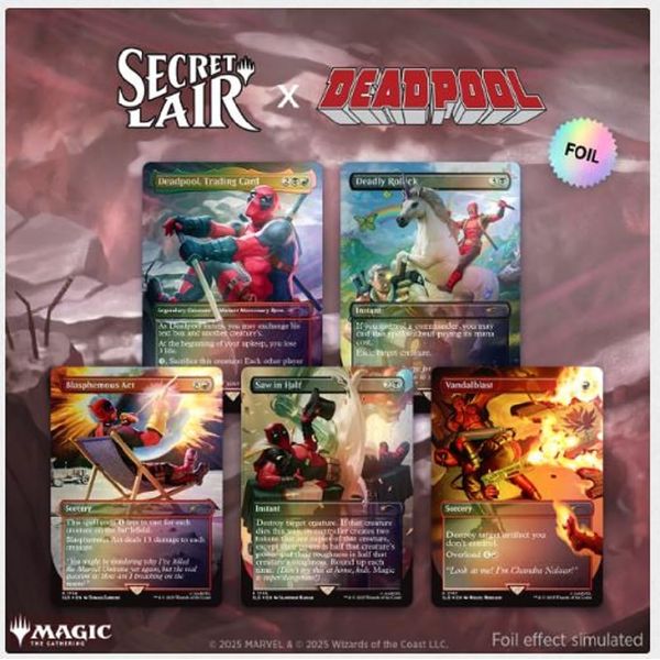 Magic the Gathering Secret Lair x Marvel's Deadpool (Foil)