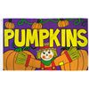 PUMPKINS SCARECROW FALL / AUTUMN / HALLOWEEN 3'X5'  POLY FLAG