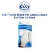 Cara Moisturizing Eczema 100% Premium Cotton Gloves, Medium, White, 1 Pair