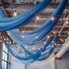 5ft x 32ft ROYAL BLUE Premium Chiffon Sheer Backdrop CURTAIN PANEL Drape Party