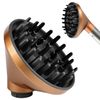 Curl Defining Diffuser Attachment for Hair Stylers, Quick Drying Styling Tool (Gold)