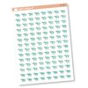 Sea Turtle Date Dots | 3 Months Planner Stickers | B-728