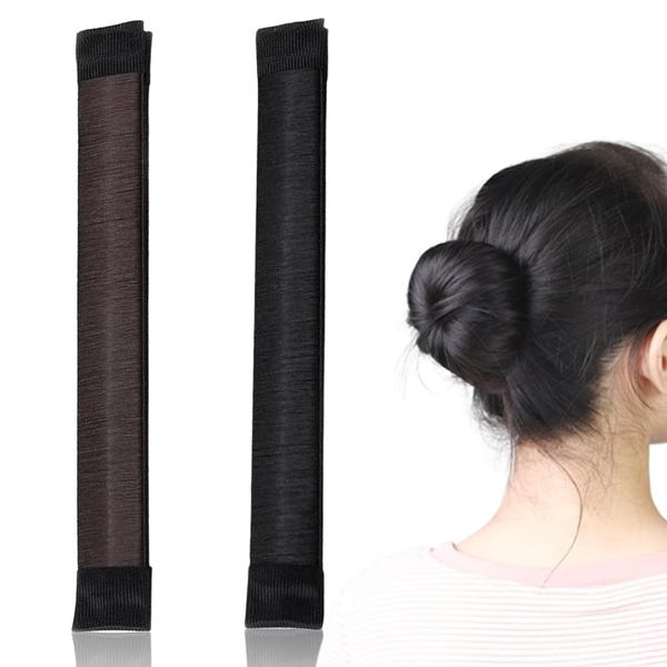 ZXUPOI 2 Pcs Donut Hair Bun Maker Hair Bun Accessories Hair Bun Maker Tool French Twist Hair Accessories Hair Clip for Buns DIY Haarstyling Werkzeuge für Frauen