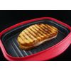 Microhearth Grill Pan for Microwave Cooking, Red
