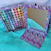 Extra Large Magnetic Palette w Mirror, Viewing Window, Secure Closure 80 pans
