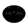 Regenbogen Katzengesicht Katze Schwarz PopSockets Klebender PopGrip