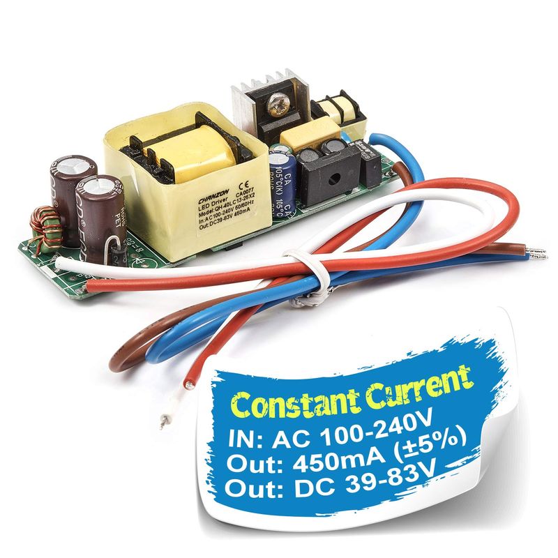 Chanzon LED Driver 450mA (Constant Current Output) 39V-83V (Input 100 ...