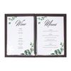 SIGEL SM181 Double Transparent Pockets, for menu cover with elastic binding, for A5, 50 Pieces