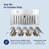 800CFM Built-In Range Hood 20 inch Kitchen Insert Vent 3-Speed Powerful Suction