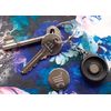 Keep Naan And Curry On Keyring Keychain Key Ring Chain With Trolley Coin