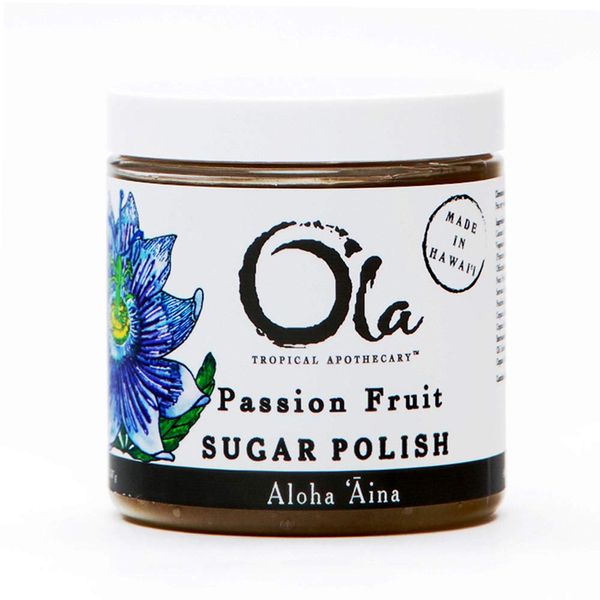 Ola Tropical Apothecary Passion Fruit Sugar Polish with Pure Tropical Oils and Plant Extracts - 8 fl oz