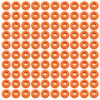100pcs Orange Plastic Cord Lock 9MM Toggle Cord Stopper Round Bead for Clothes Elastic Drawstring