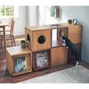 Cube Box Rack Cat Type Open Shelf Rack Depth 40cm Natural Open