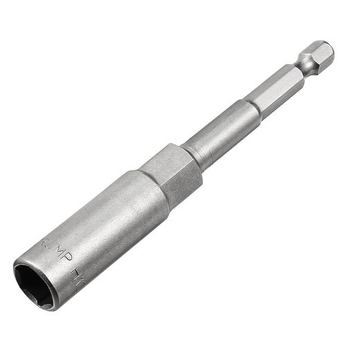 sourcingmap 1/4" Quick-Change Hex Shank 10mm Deep Socket Nut Setter Driver Drill Bit, 100mm Length, Metric No-Magnetic