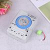 OSALADI Timer Time Control Interval Timer 12 V Mechanical Electric Timer Large Digital Timer Indoor Sand White