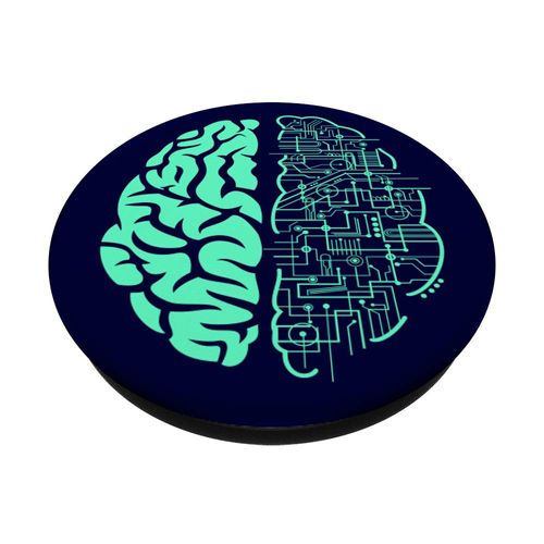 Fuzewear Line Art Brain PopSockets Stand for Smartphones and Tablets