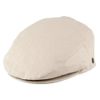Jaxon & James Linen Flat Cap - Natural S