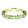 Matrix Gold-Tone Plated Green Ring