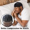 Headshion 4 Pack Wave Cap for Men 360 Waves Black