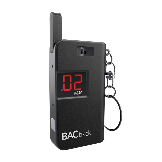 BACtrack Keychain Breathalyzer (Black) | Ultra-Portable Pocket Keyring Alcohol Tester for Personal Use