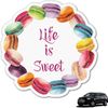 Personalized Macarons Graphic Car Decal