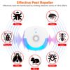 6Pack Ultrasonic Pest Insect Rodent Repeller Plug-In Mice Rat Bug On/Off 2 Modes