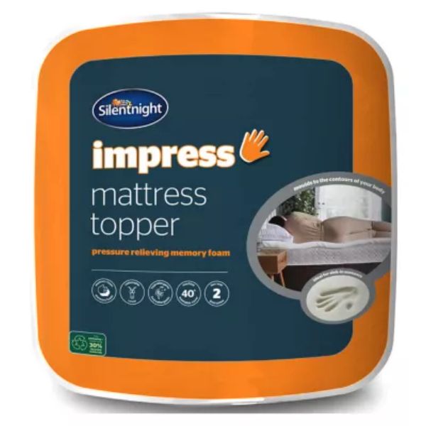 Silentnight Impress Memory Foam Mattress Topper King