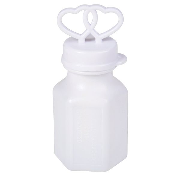 Rhode Island Novelty 144 White Double Heart Wedding Bubbles Retail Boxed