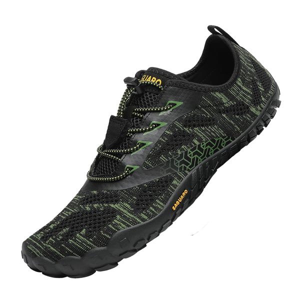 SAGUARO Barefoot Running Shoes, Portable, Fitness Shoes, Flexible, Ultra Lightweight, Breathable, green 034