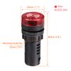 sourcing map 2Pcs Red Pilot Light with Buzzer AC/DC 24V, 22mm Panel Mount Flashing Alarm, for Electrical Control Panel, HVAC, DIY Projects