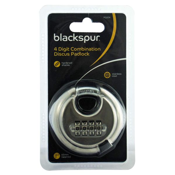 Blackspur BB-PD204 4-Digit Combination Discus Padlock