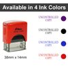 Printtoo UNCONTROLLED Copy Self Inking Rubber Stamp Office Stationary Custom Shiny Stamp