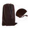 PATIKIL Microfiber Pouch 30x20cm Brown 2pcs Soft Storage Drawstring Gift Bag for Glasses Wedding