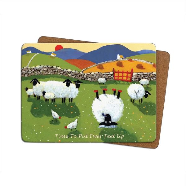 Thomas Joseph Time TO Put Ewer Feet Up Table Mat Sheep Gift