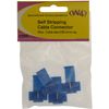 W4 Self-Stripping Cable Connector (Pack of 4) - Blue