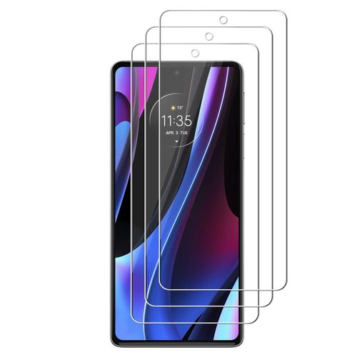 UZWZW 3 Pack Screen Protector For Motorola Edge+ (2022) / Edge Plus/Edge Plus 5G UW (2022) / Edge 30 Pro Tempered Glass, Anti Scratch, HD Clear