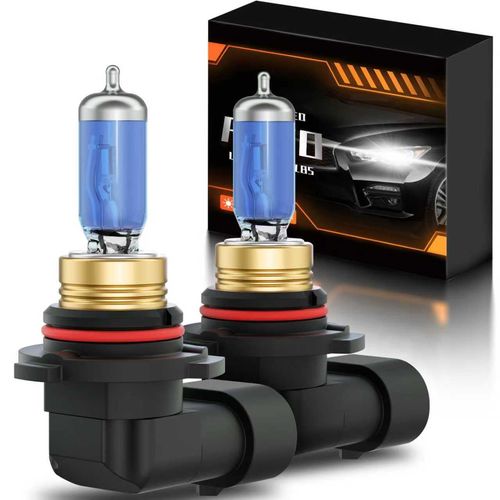 XFLHEHD 9005 Halogen Headlight Bulbs 5000K, Direct Plug and Play, Halogen High Low Beams Car Halogen bulbs Replacement 12V-100W, Pack of 2