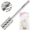 Professional Silver Large Barrel Nail Carbide Drill Bit 3X Coarse Grit