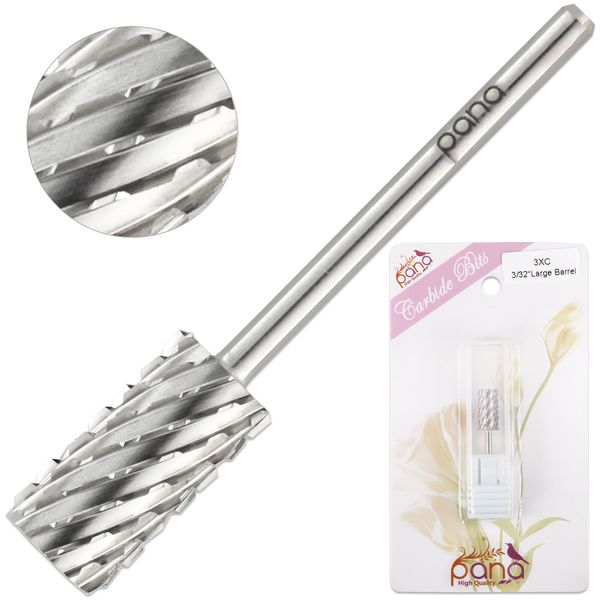 Professional Silver Large Barrel Nail Carbide Drill Bit 3X Coarse Grit
