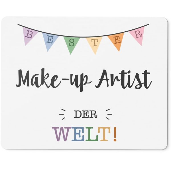 JUNIWORDS Mauspad Mousepad, Bester Make-up Artist der Welt (5709700)