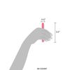 ForPro Professional Collection Mini Foam Board, Double-Sided Nail File, Pink, Black, 400/600 Grit, 3.5” l x .5” w, 50 Count