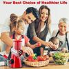 Geedel Rotary Cheese Grater, Kitchen Mandoline Vegetable Slicer with 2 Interc...