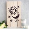 Celestial Sun and Moon Stencil - Planet and Galaxy Stencils
